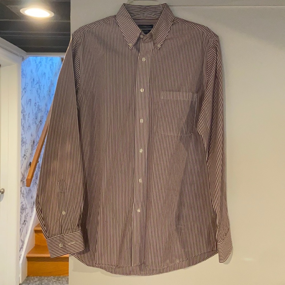 Men’s striped dress shirt